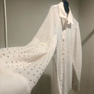 Sparkling, Studded Bebe Shirt